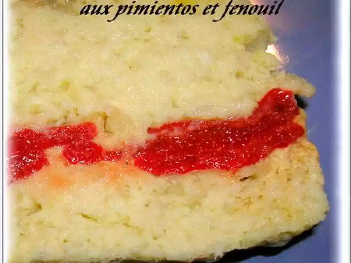 TERRINE DE POISSON AUX PIMIENTOS ET FENOUIL