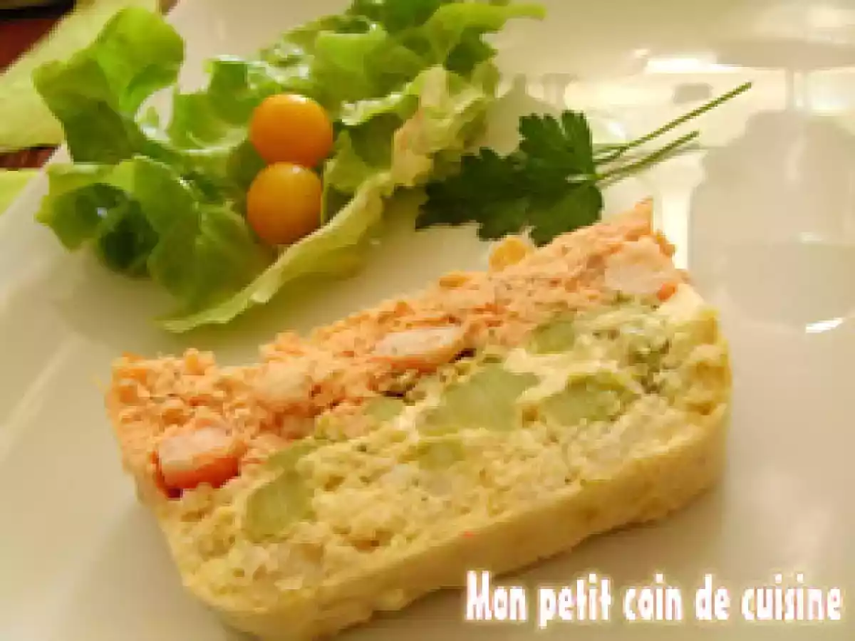Terrine de poissons au saumon et de lingue sans gluten