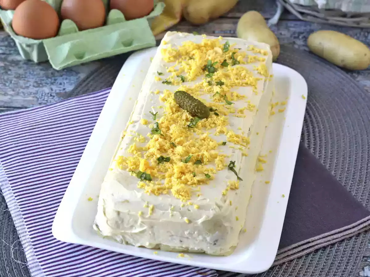 Terrine de pommes de terre au thon et à la mayonnaise, facile et sans cuisson! - photo 2