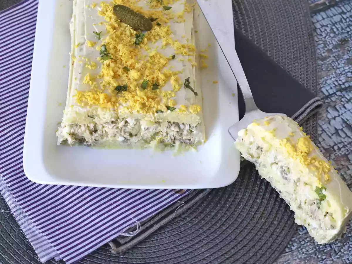 Terrine de pommes de terre au thon et à la mayonnaise, facile et sans cuisson! - photo 4
