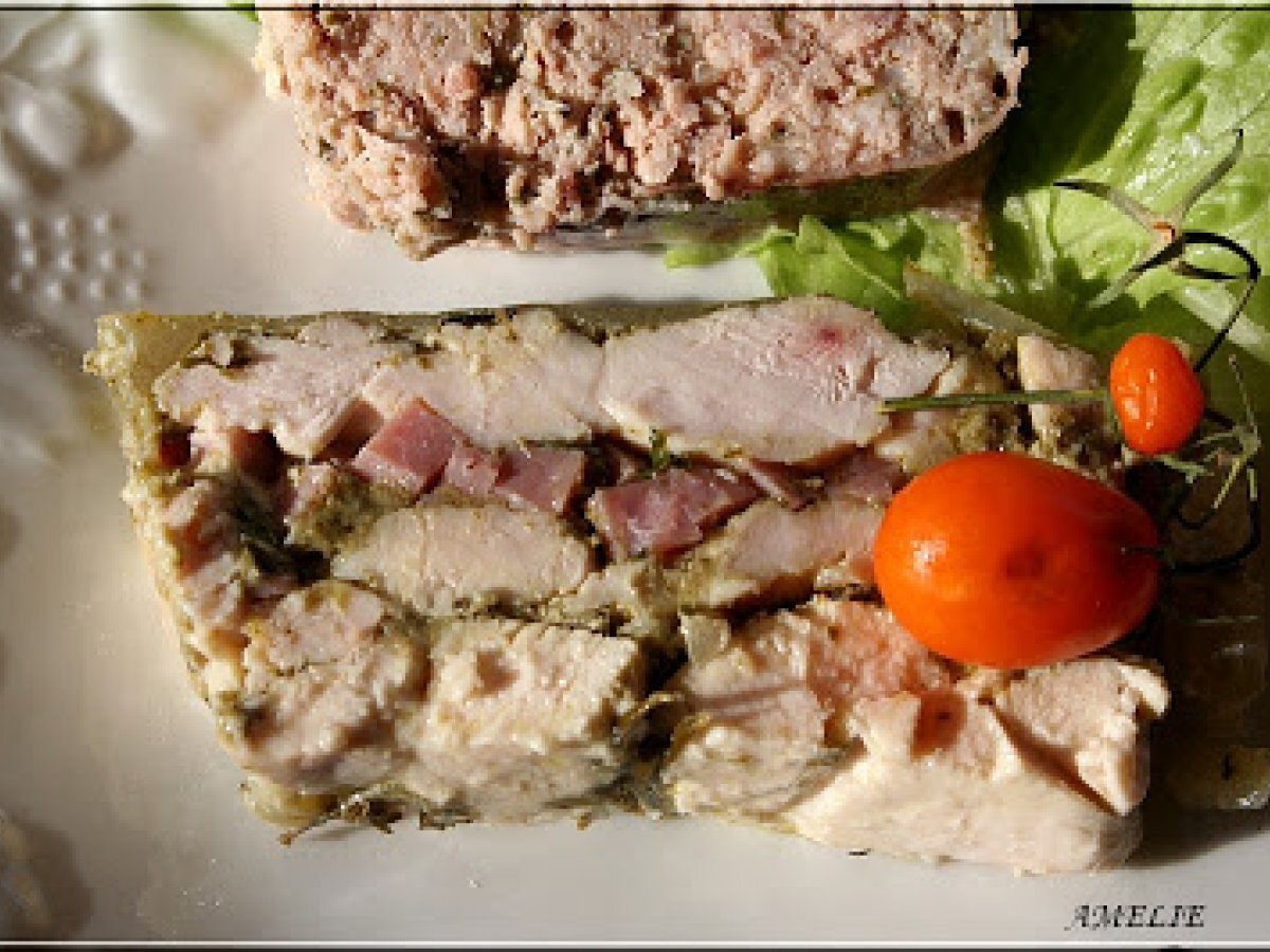 Terrine de poulet au pesto Recette Ptitchef