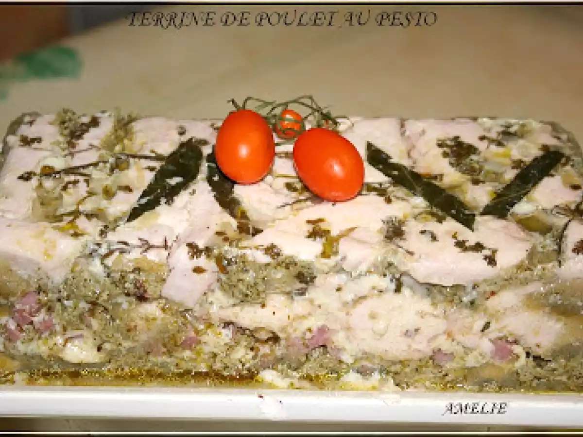 TERRINE DE POULET AU PESTO - photo 2