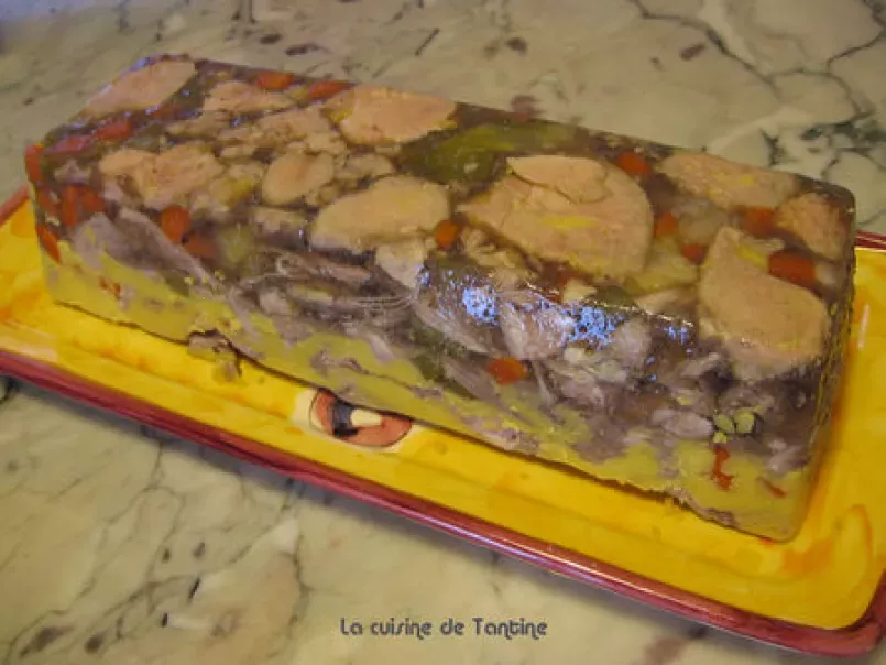 Terrine de poulet, foie gras au Banyuls, photo 2