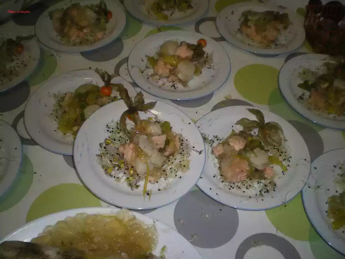 Terrine de Saint-Jacques et de saumon en gelée - photo 2