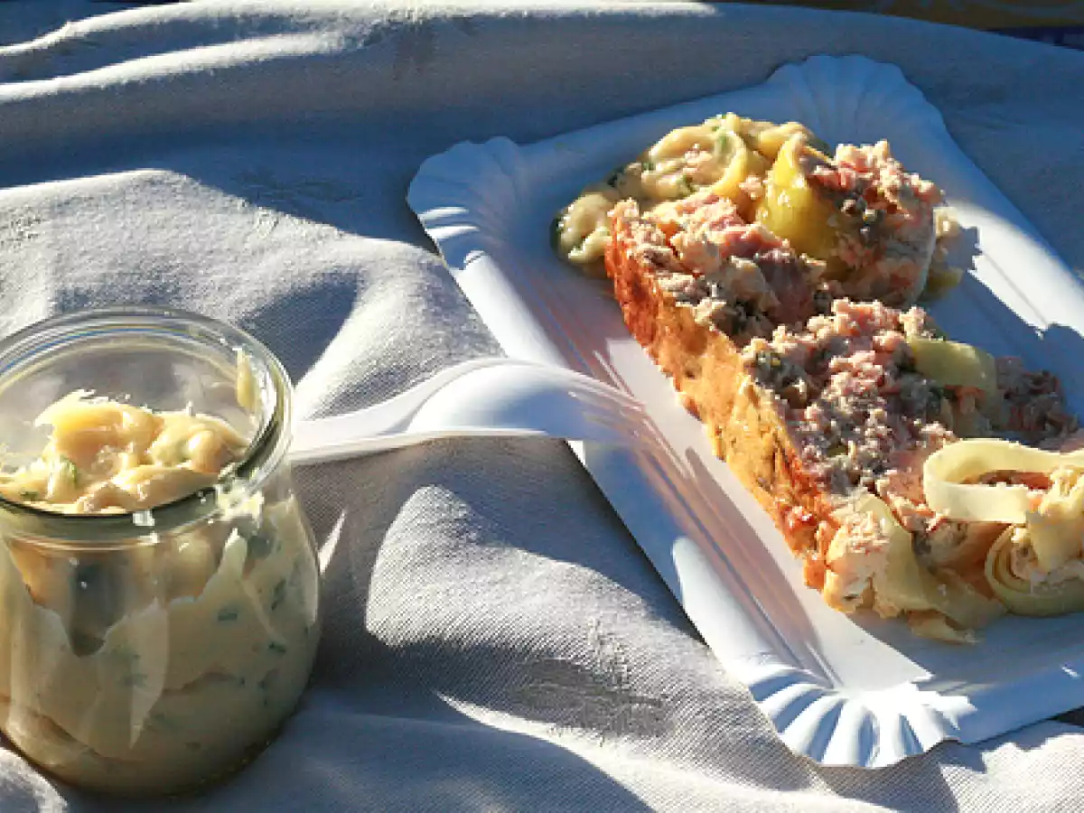 Terrine de saumon au poireau & pique-nique d'un soir au Jardin anglais