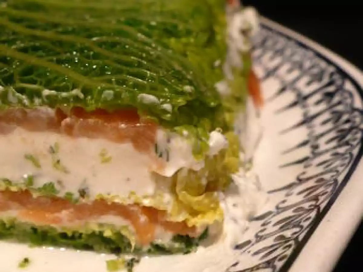 Terrine de saumon fumé au chou