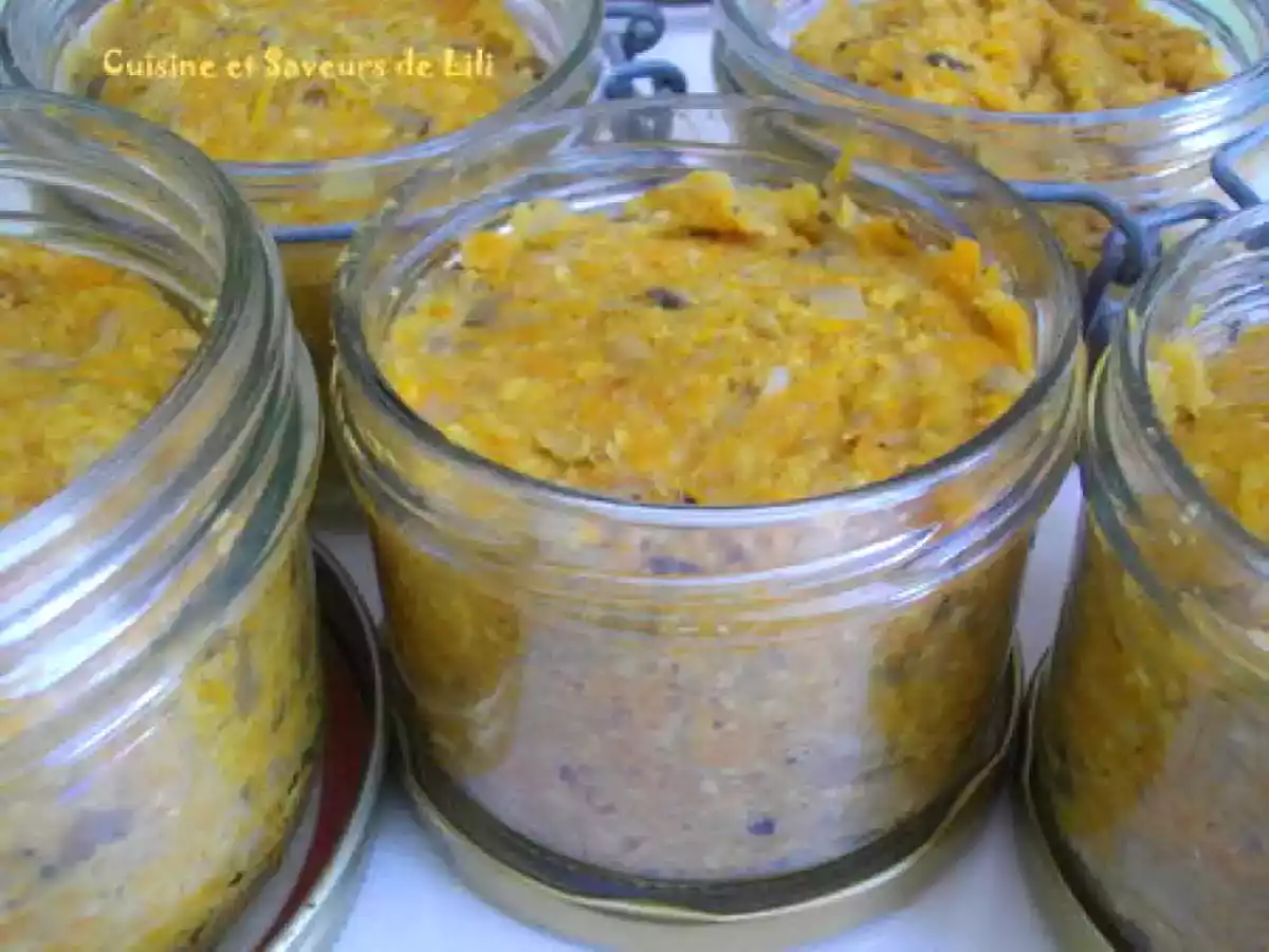 Terrine végétale champignons et carottes