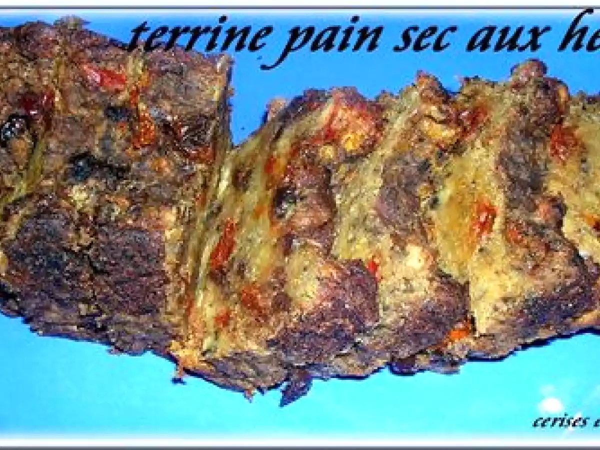 TERRINE VEGETARIENNE AU PAIN SEC ET AUX HERBES - photo 2