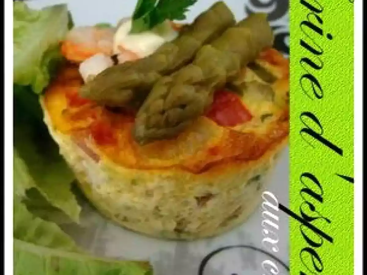 Terrines d'asperges aux crevettes