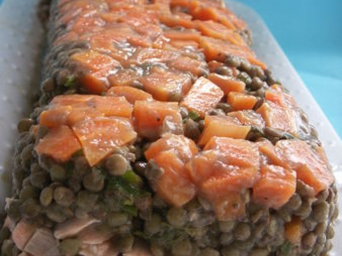 Terrines de lentilles vertes au saumon Recette Ptitchef