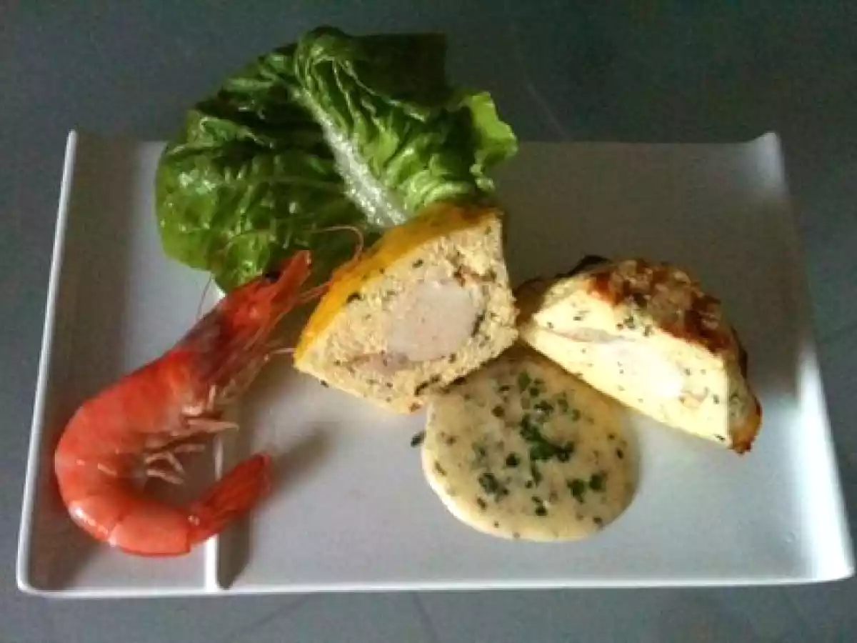 Terrines de poisson et Saint Jacques aux herbes
