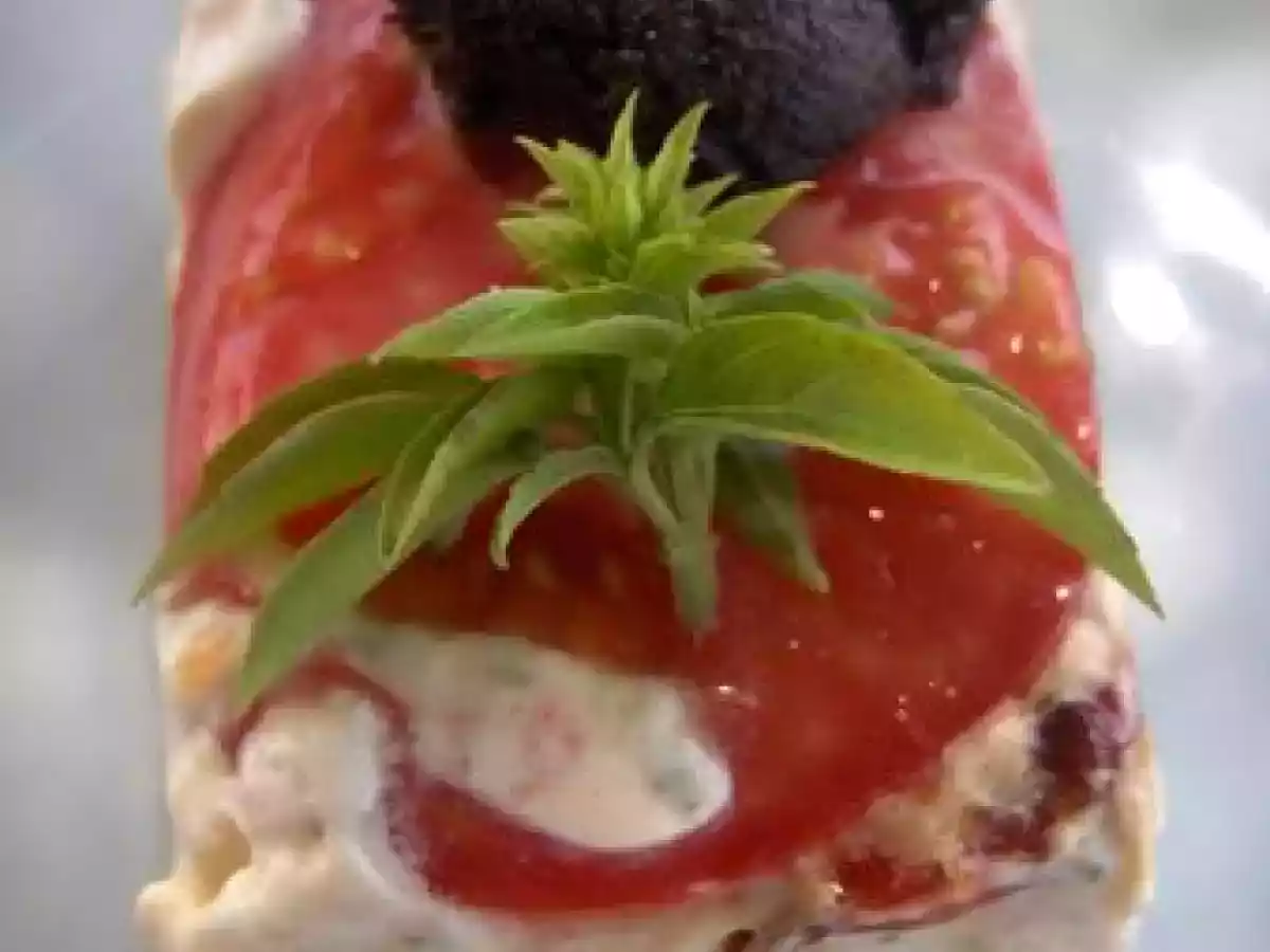 TERRINES DE POIVRONS A LA BROUSSE ET AU BASILIC