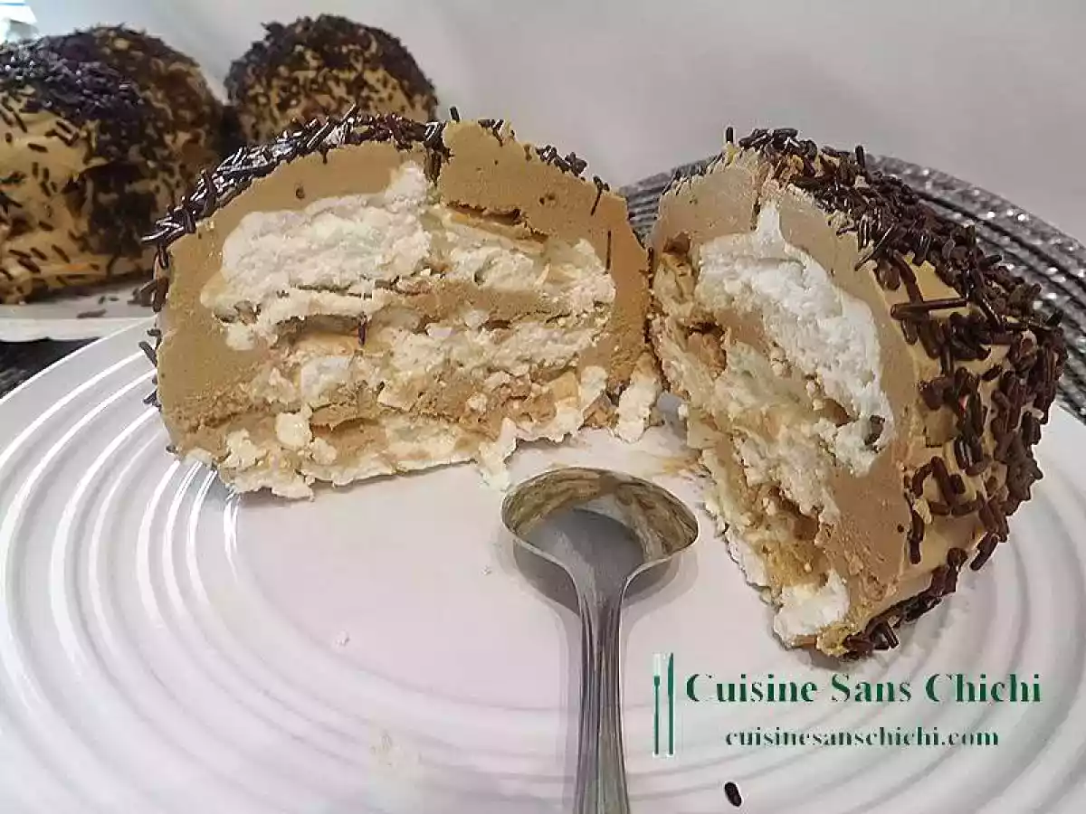 Tête de meringue au chocolat