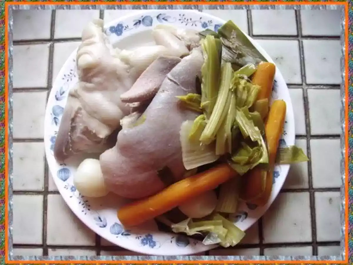 Tête de Veau et Pied de Veau aux Légumes d'Hiver - photo 3