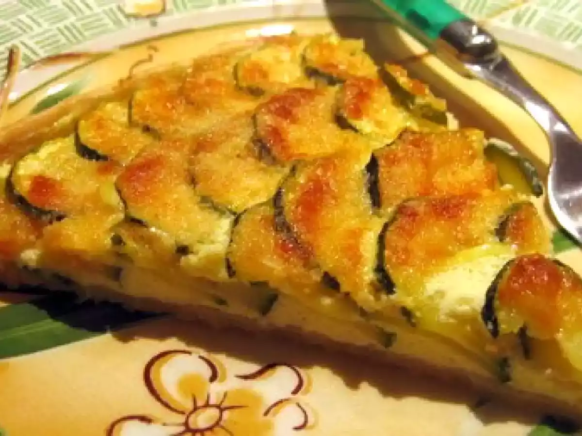 The Tarte aux courgettes/chavroux/parmesan - photo 2