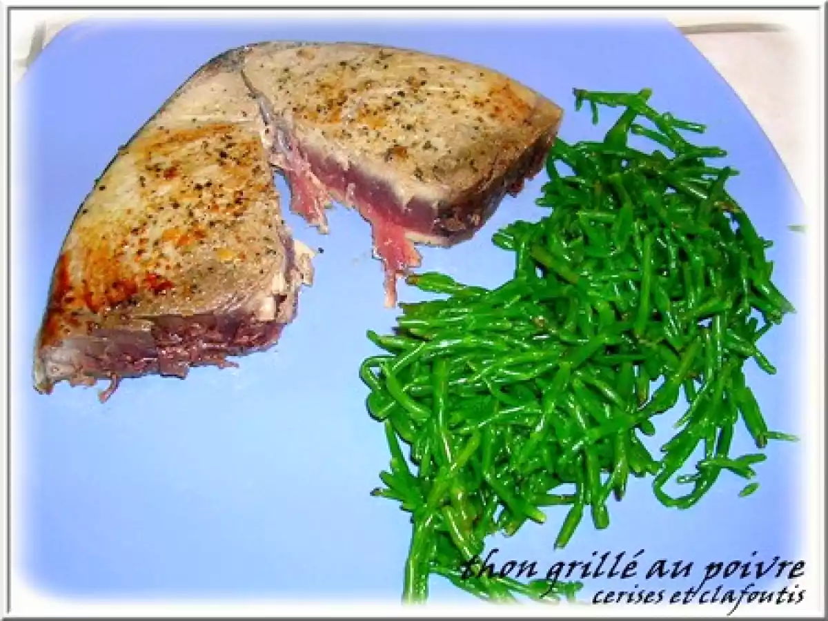 THON GRILLE ET CHRISTE MARINE AU BEURRE