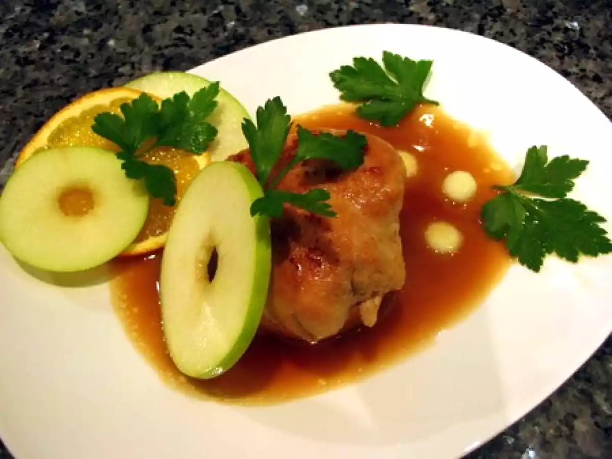 Thuriès suite : toujours pour Le Bec, ris de veau, pomme, jus d'échalote et porto - photo 2