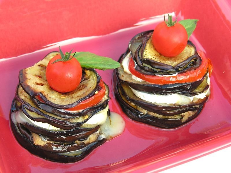 Tian d'aubergine à la sardine et au fromage de chèvre Recette Ptitchef