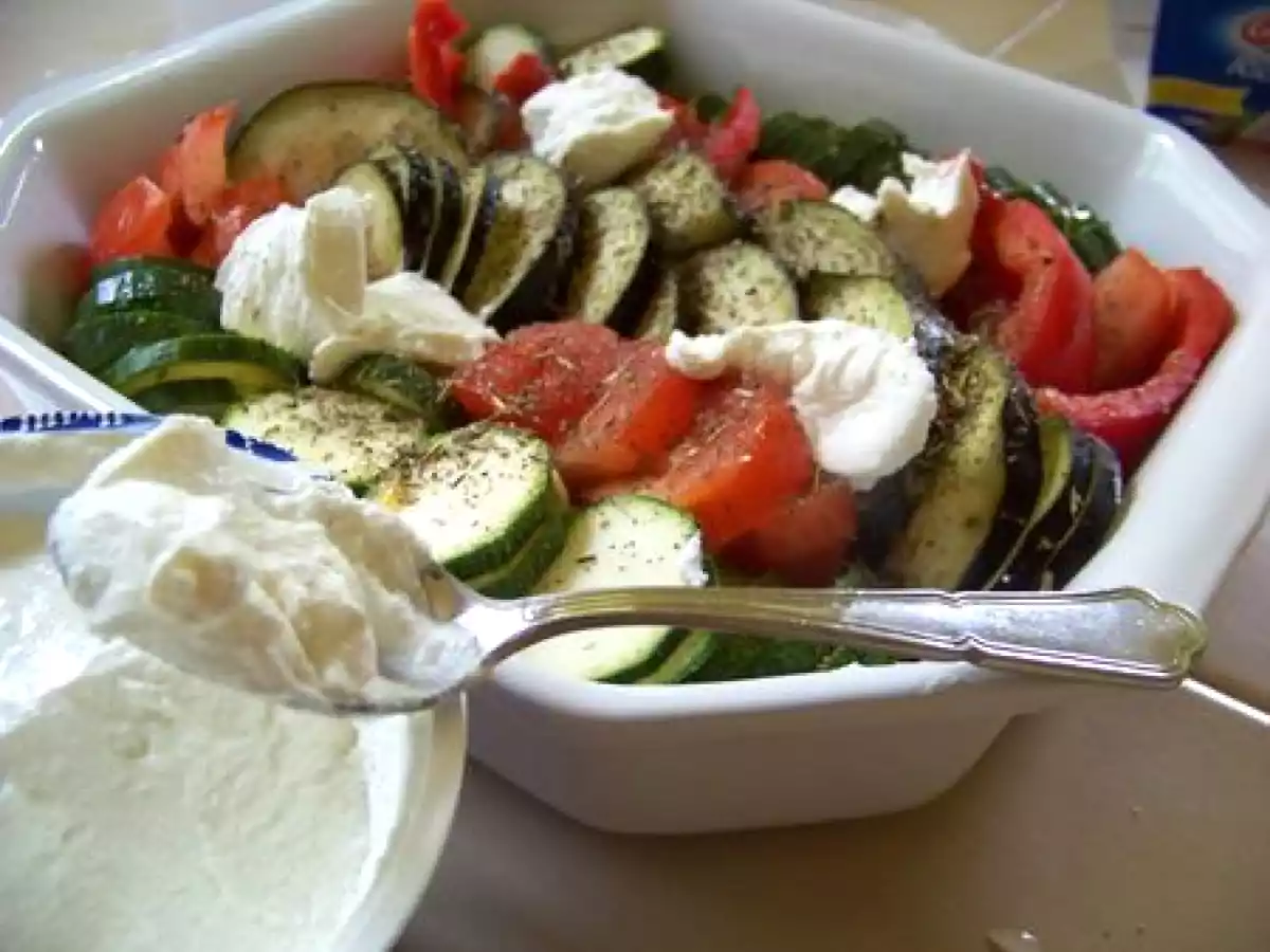 Tian de légumes à la ricotta