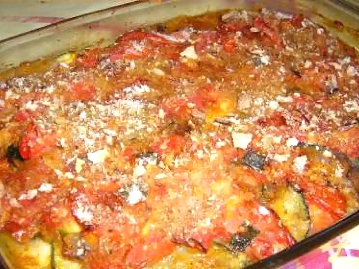 Tian de merlan et courgettes