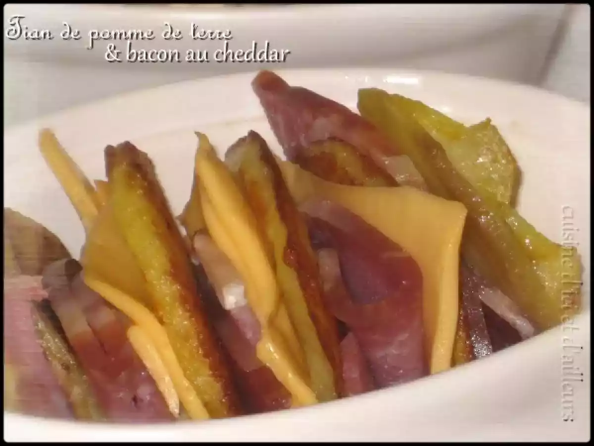 Tian de pommes de terre et de bacon au cheddar - photo 2