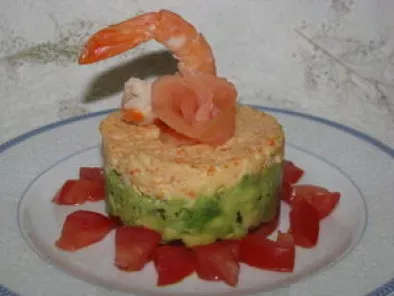 Timbale crabe et avocat