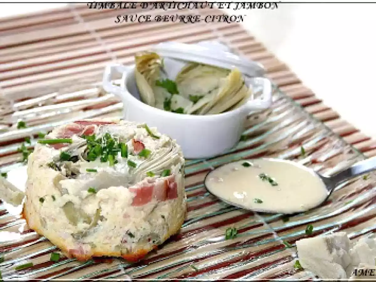 TIMBALE D'ARTICHAUTS ET JAMBON