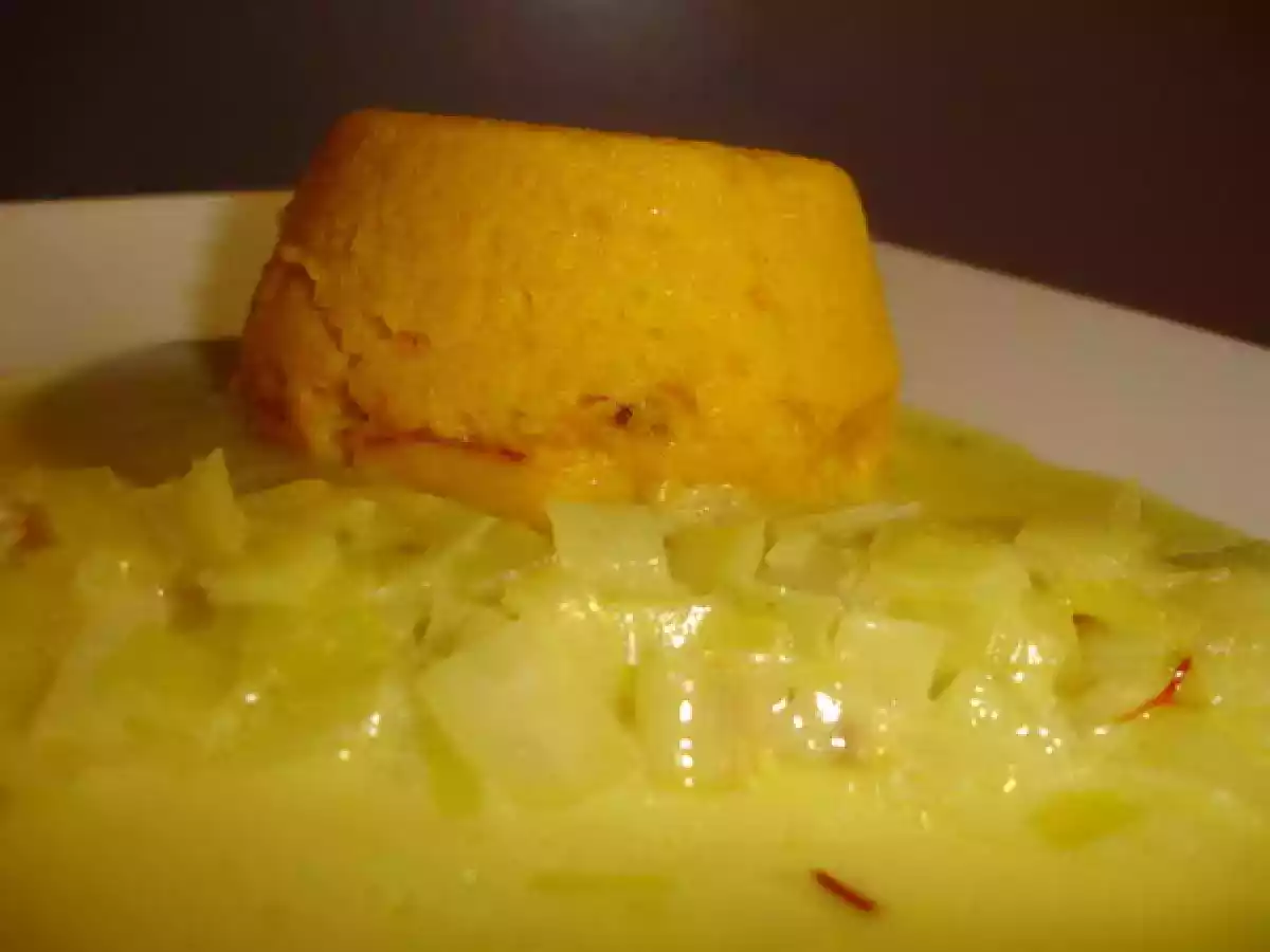 TIMBALE DE CAROTTES ET FONDUE DE POIREAU AU SAFRAN - photo 2