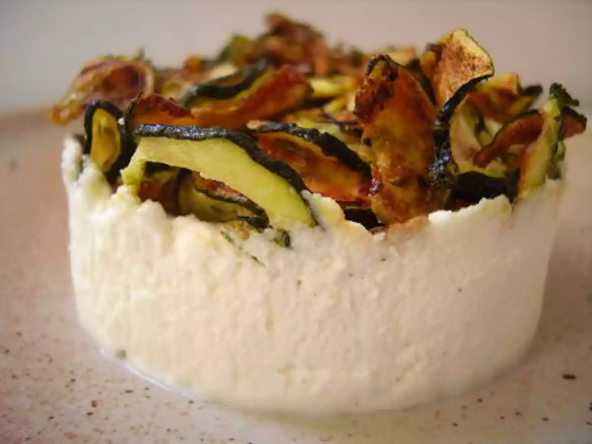 TIMBALE DE CHÈVRE FRAIS ET COURGETTES