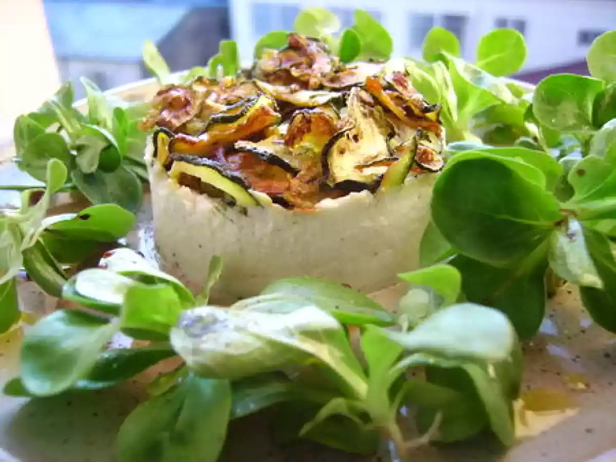 TIMBALE DE CHÈVRE FRAIS ET COURGETTES - photo 2