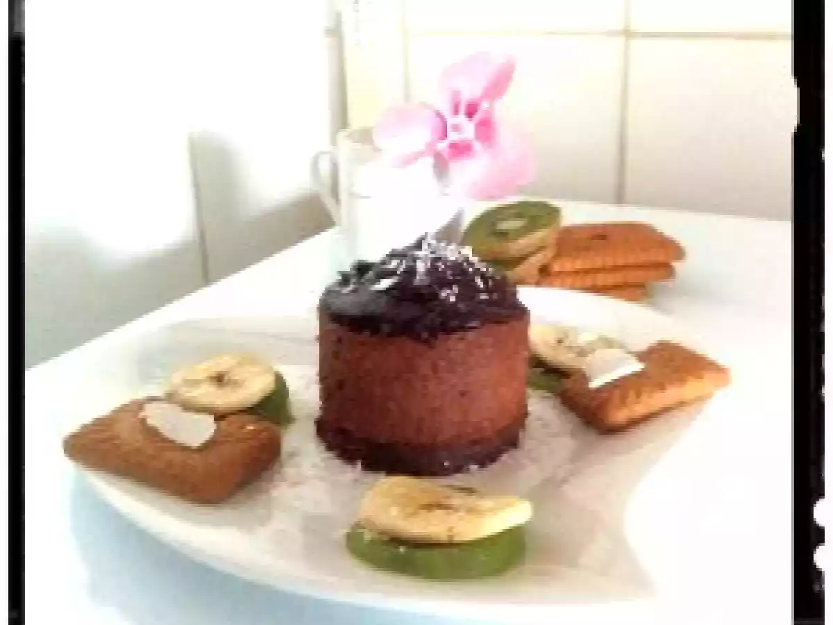 Timbale de chocolat à l'antillaise