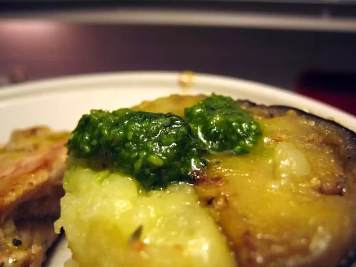 Timbale de légumes, pomme de terre et pesto - photo 2