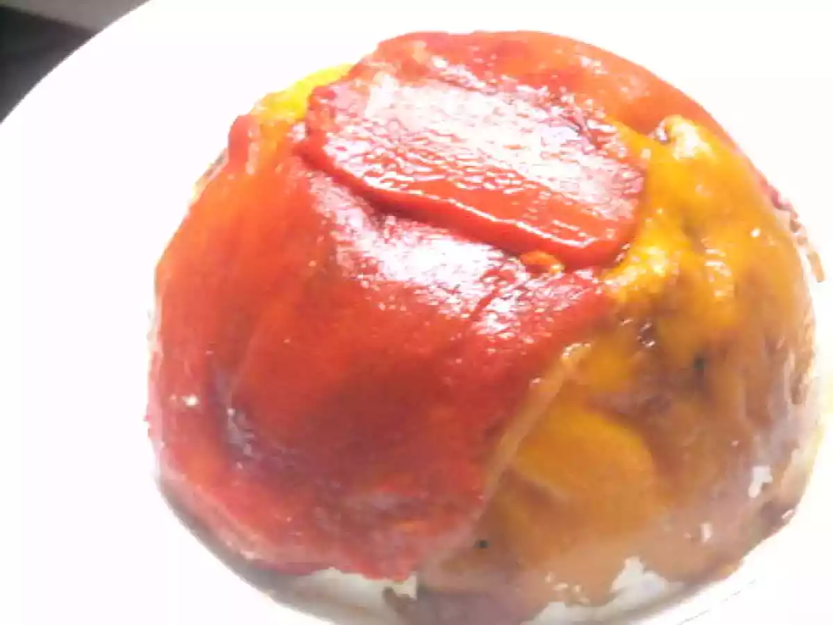 TIMBALE DE POIVRONS A LA CREME AU THON