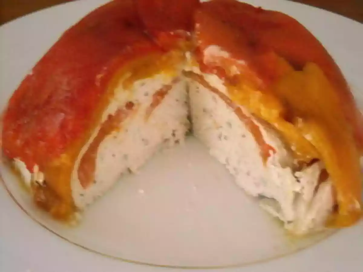 TIMBALE DE POIVRONS A LA CREME AU THON - photo 2