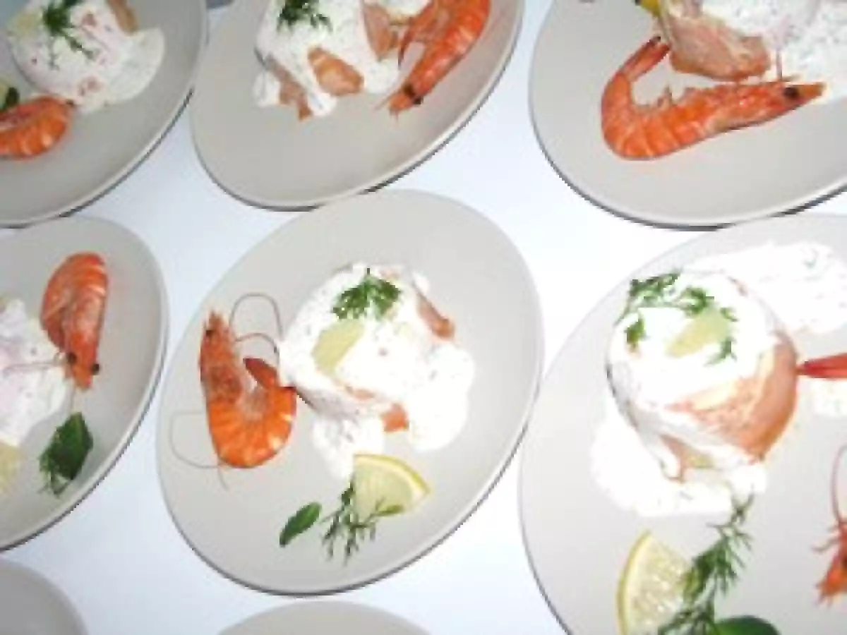 Timbale mousse courgette et saumon fumé