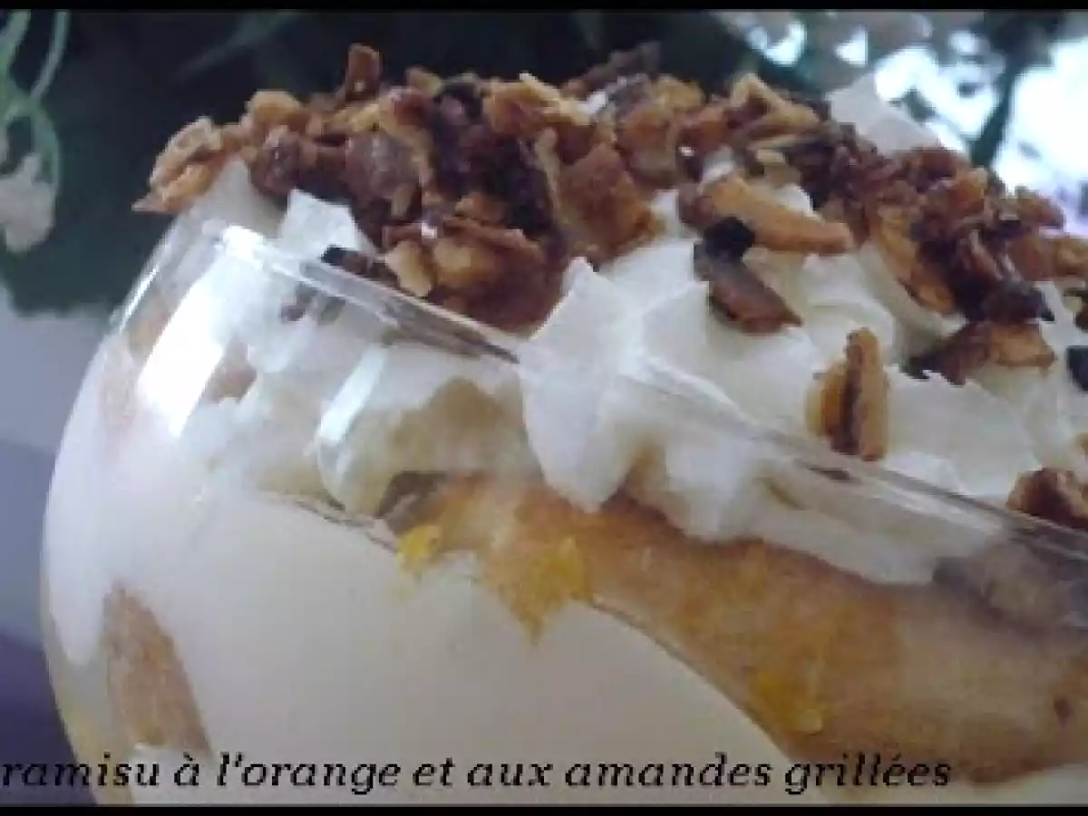 TIRAMISU A L'ORANGE ET AUX AMANDES GRILLEES - photo 3