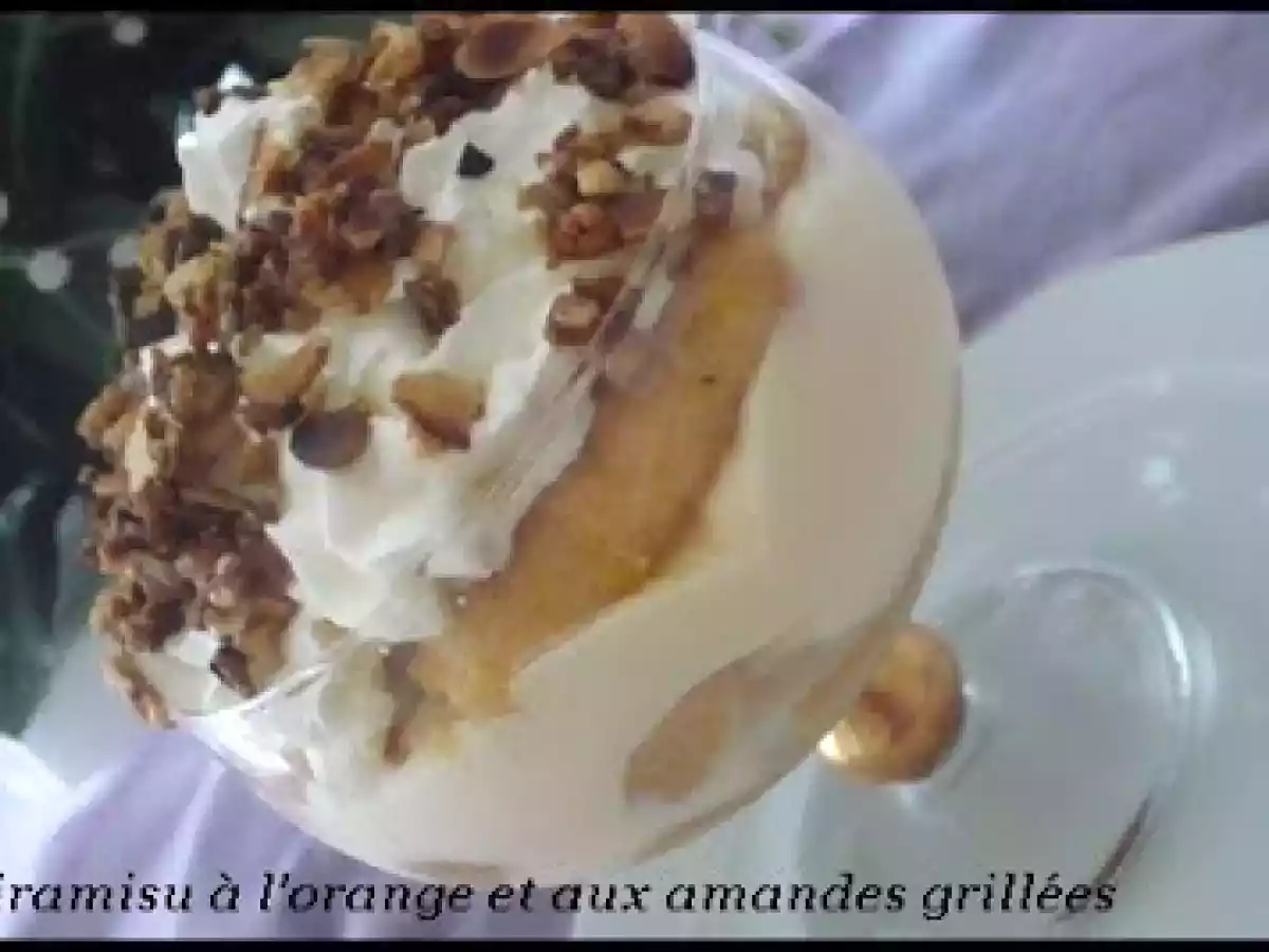 TIRAMISU A L'ORANGE ET AUX AMANDES GRILLEES - photo 4
