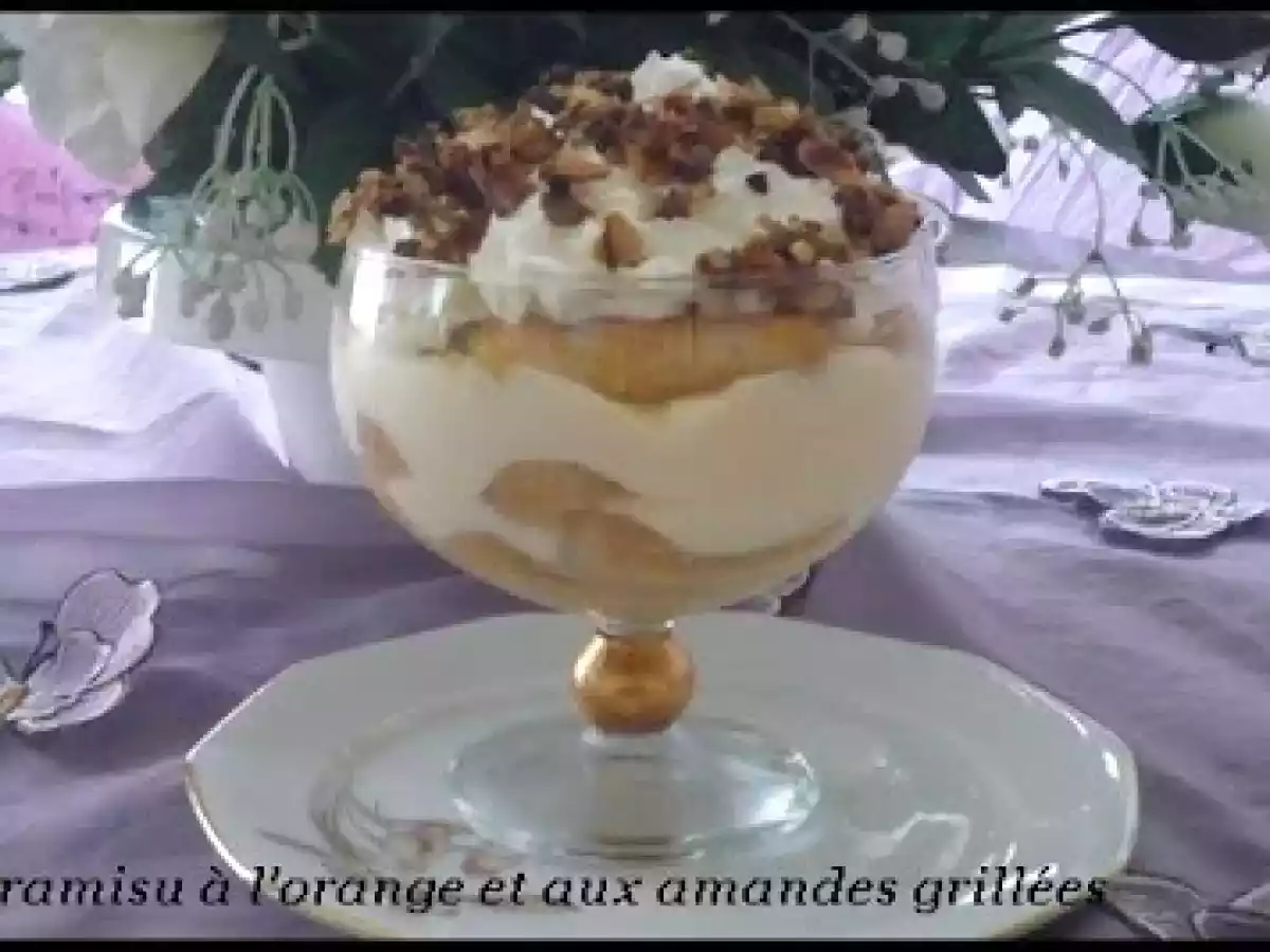 TIRAMISU A L'ORANGE ET AUX AMANDES GRILLEES - photo 6