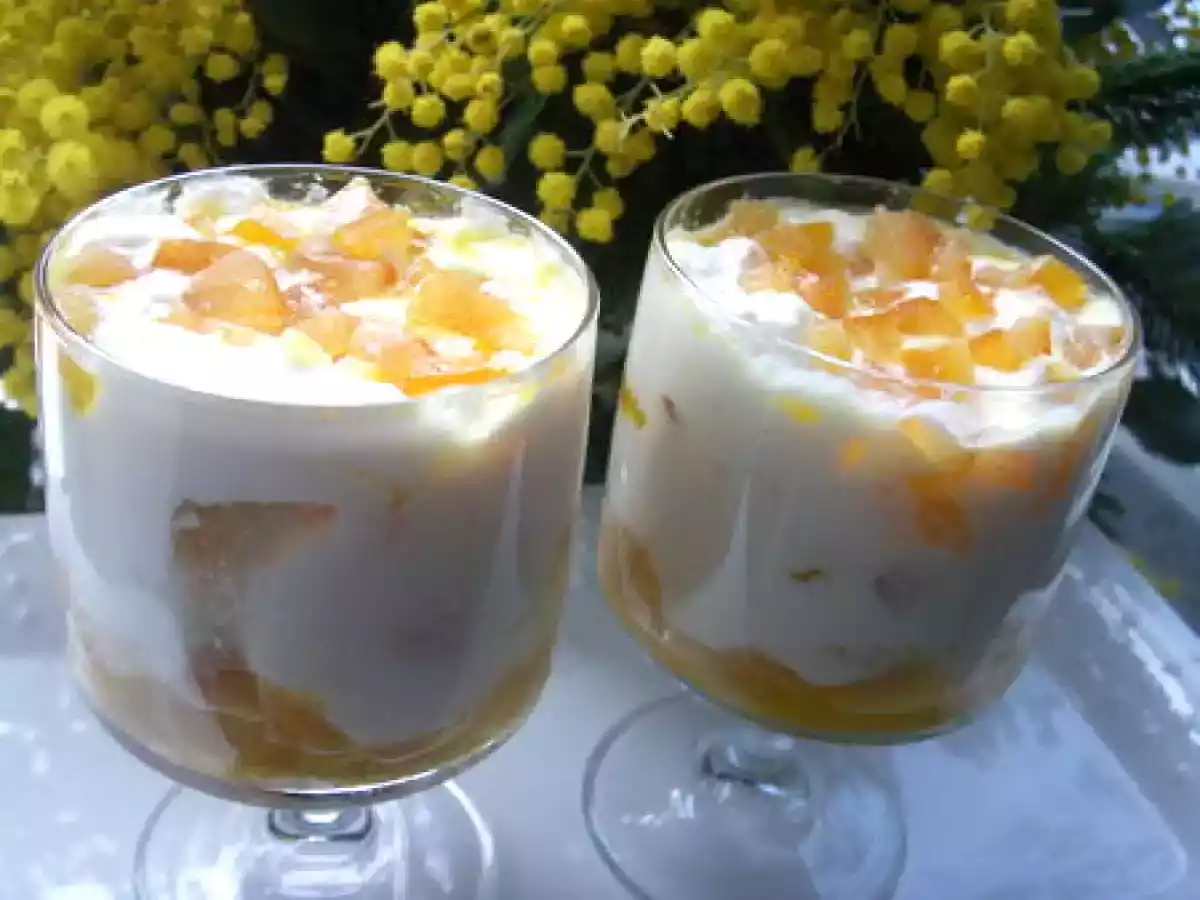 Tiramisu à l'orange et Grand-Marnier sur fond de mimosa...... - photo 3