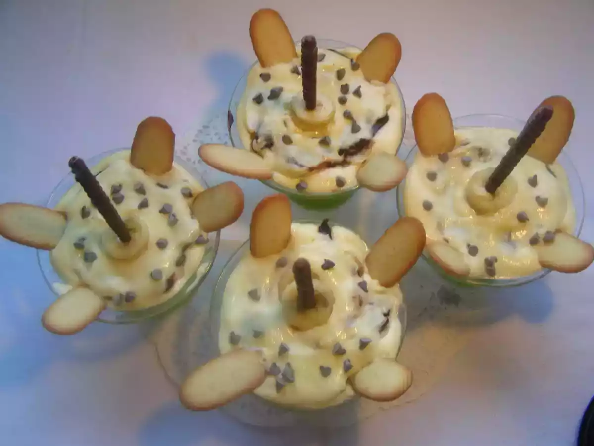 Tiramisu à la banane et au chocolat