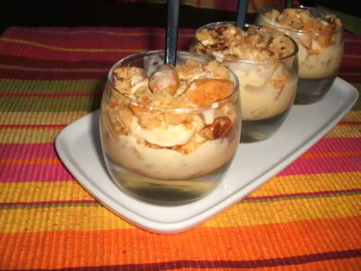 Tiramisu à la banane et aux cookies aux noix de pécan