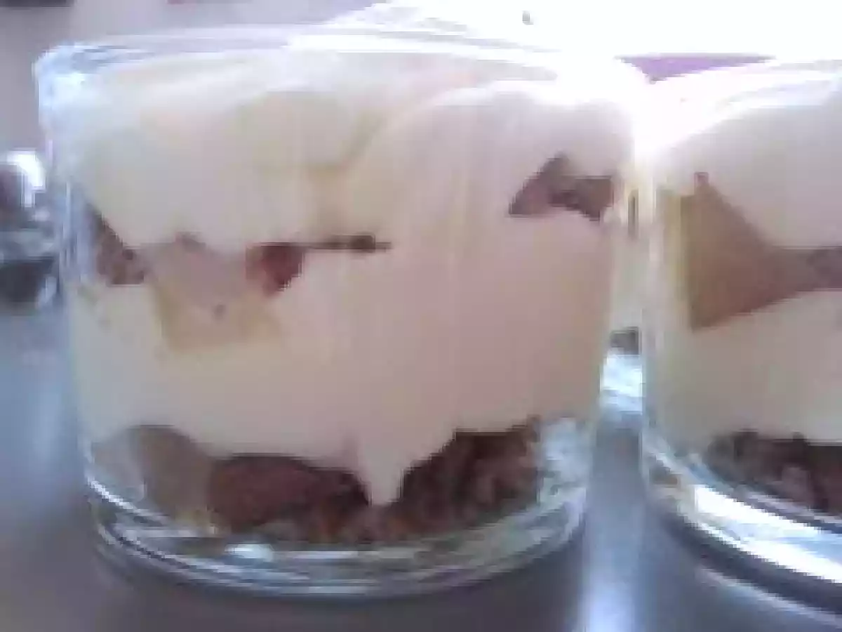 Tiramisu à la poire et cookies