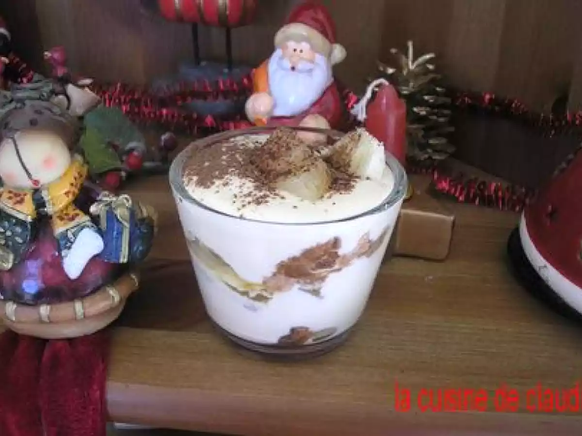 Tiramisu ananas-banane aux biscuits roses de reims