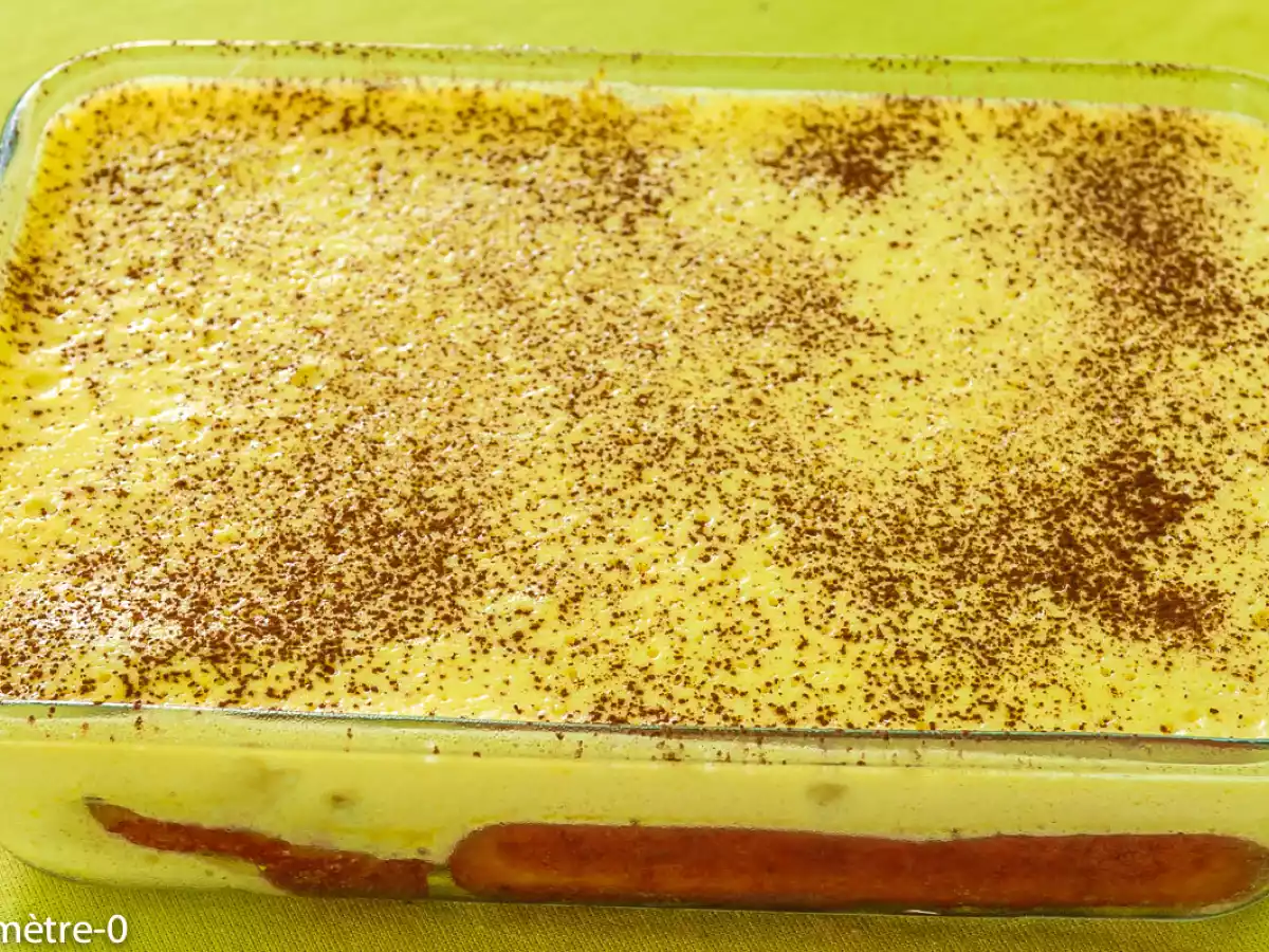 Tiramisu au coulis de framboise