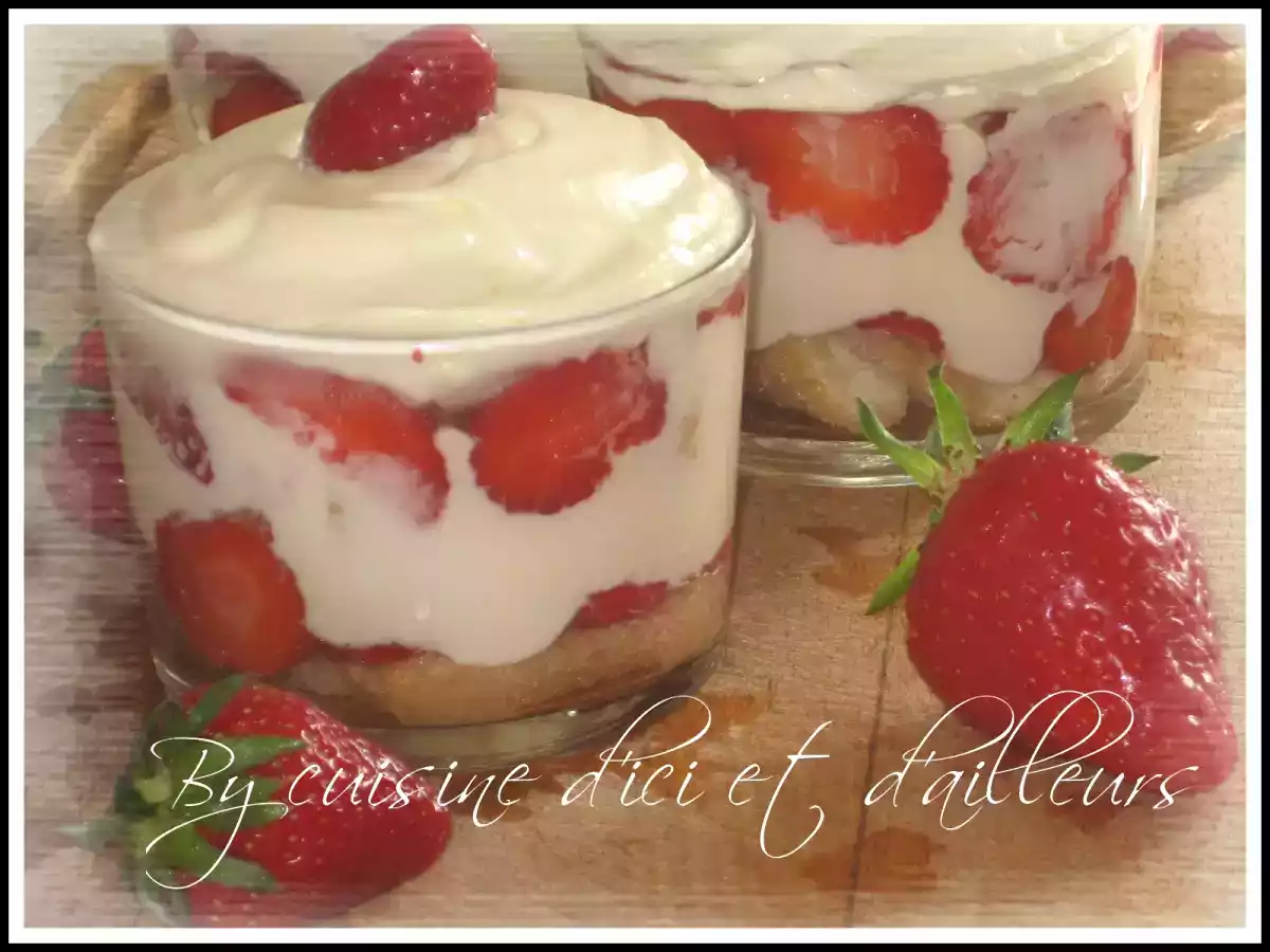 Tiramisu aux fraises a l'huile essentielle de citron - photo 2