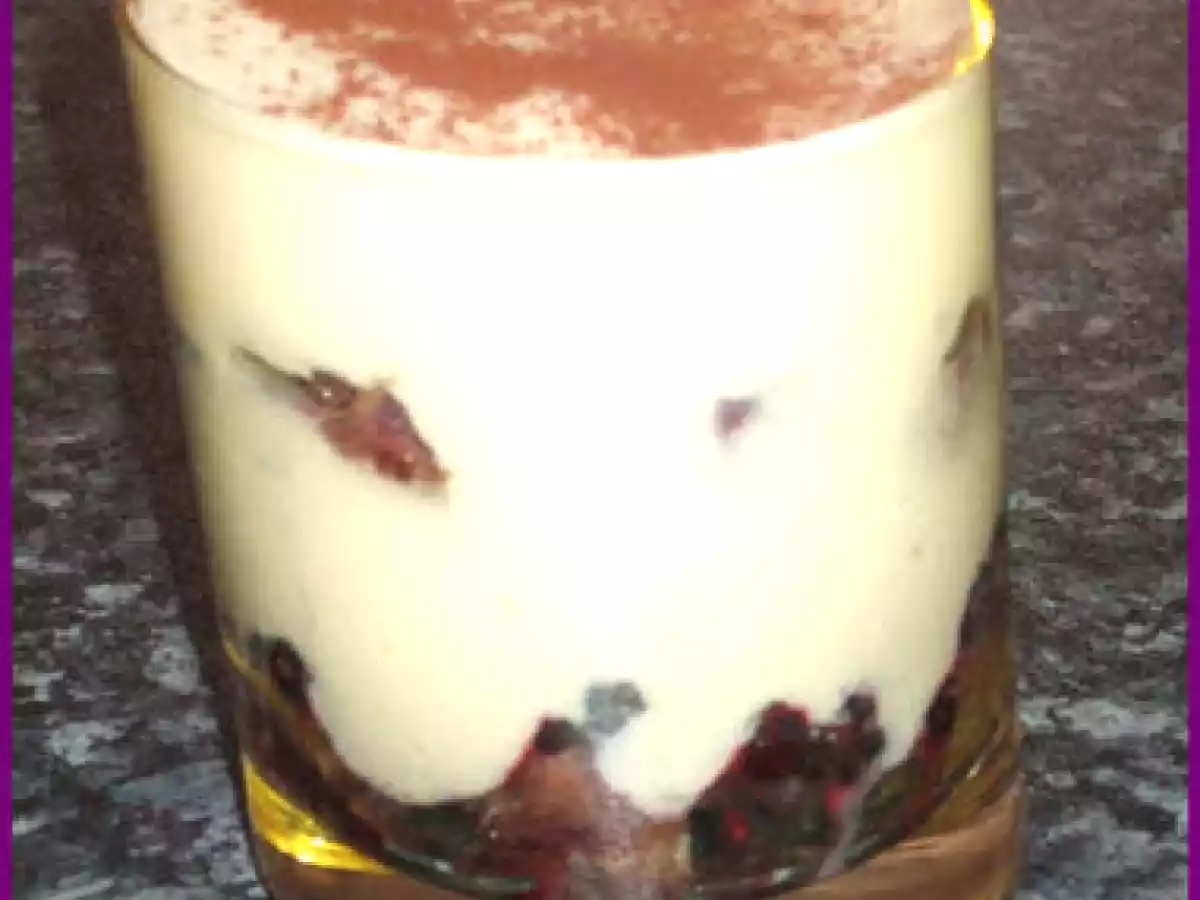 Tiramisu aux myrtilles