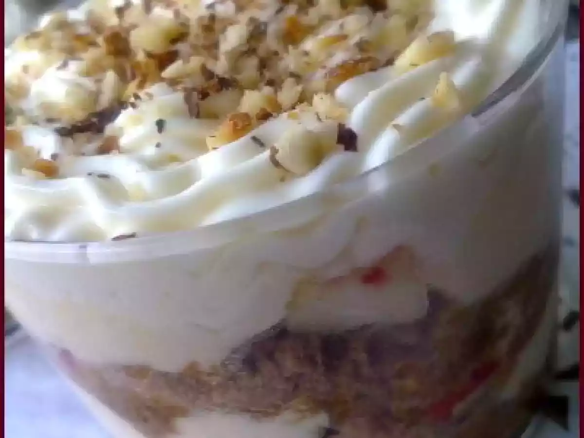 Tiramisu aux nectarines.