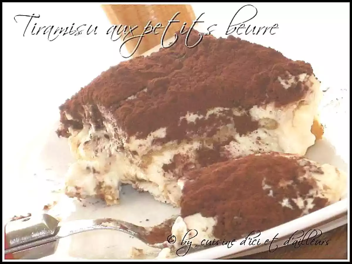 Tiramisu aux petits beurre