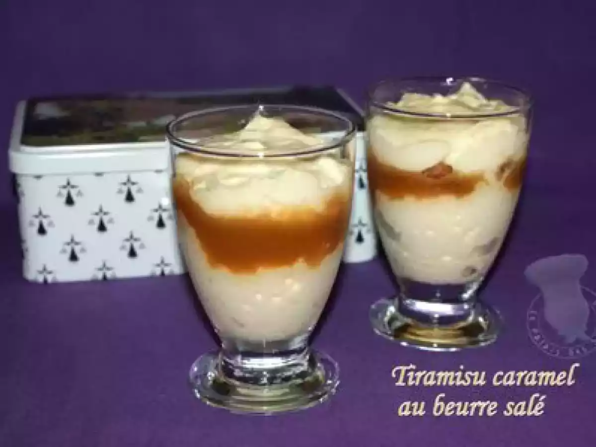 Tiramisu caramel au beurre salé