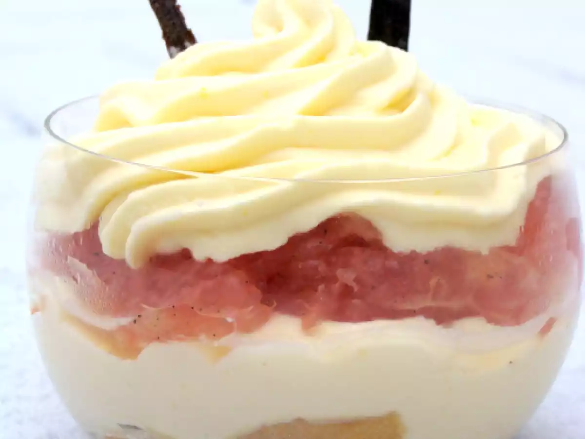 Tiramisu de pamplemousse à la vanille et à l'anis